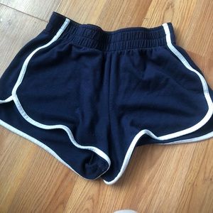Navy and white shorts